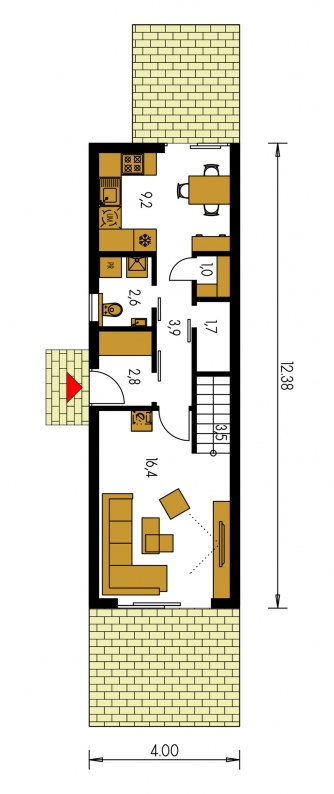 Floor plan of ground floor - ZEN 4